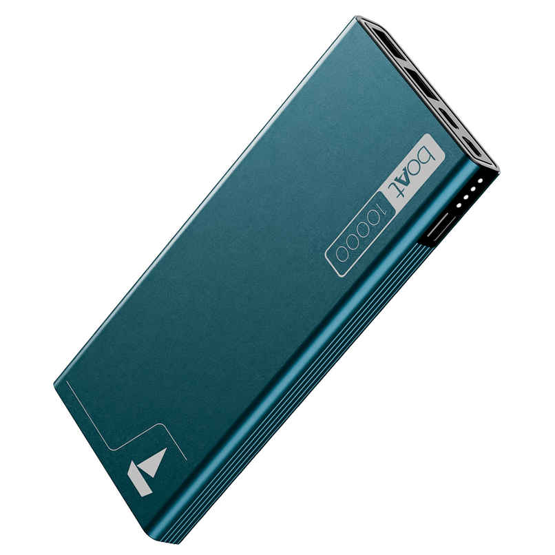 boAt 10000 mAh Power Bank w/ 22.5W Fast Charging & Smart IC Protection - PB300 (Steel Blue) boAt 10000 mAh Power Bank w/ 22.5W Fast Charging & Smart IC Protection - PB300 (Steel Blue)