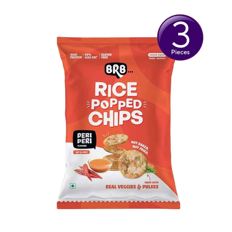 Brb Rice Popped Chips Peri Peri Flavour Combo 