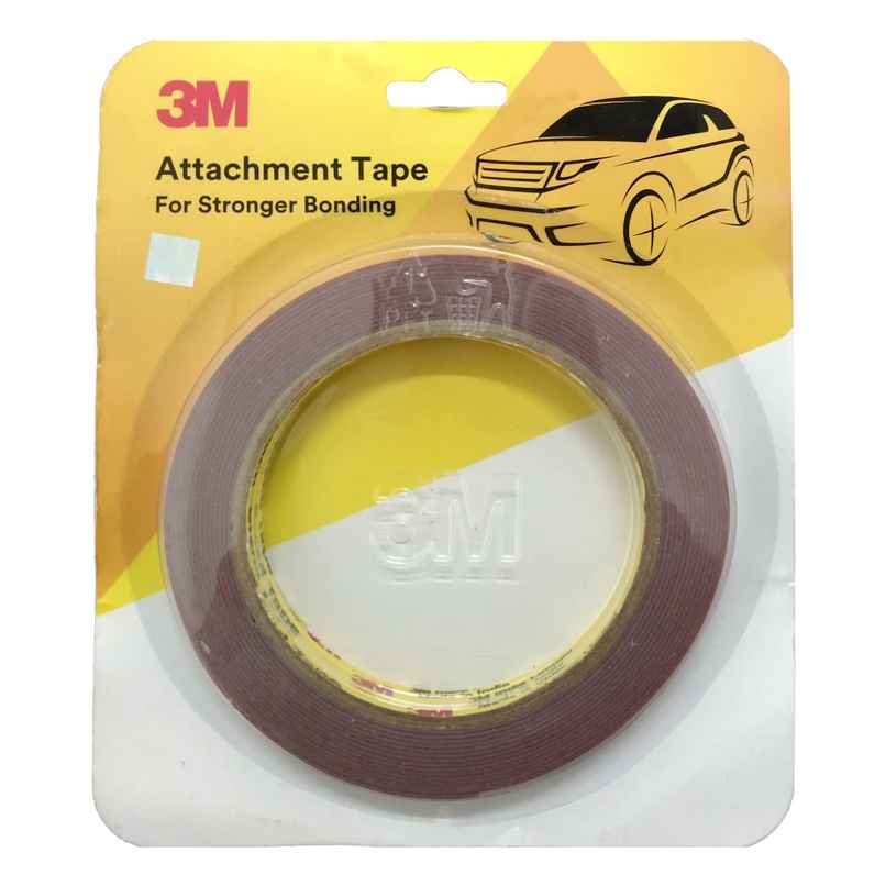 3M Attachment Tape for Stronger Bonding, Interior & Exterior Use (12mmX4m, Grey, Pack of 1)