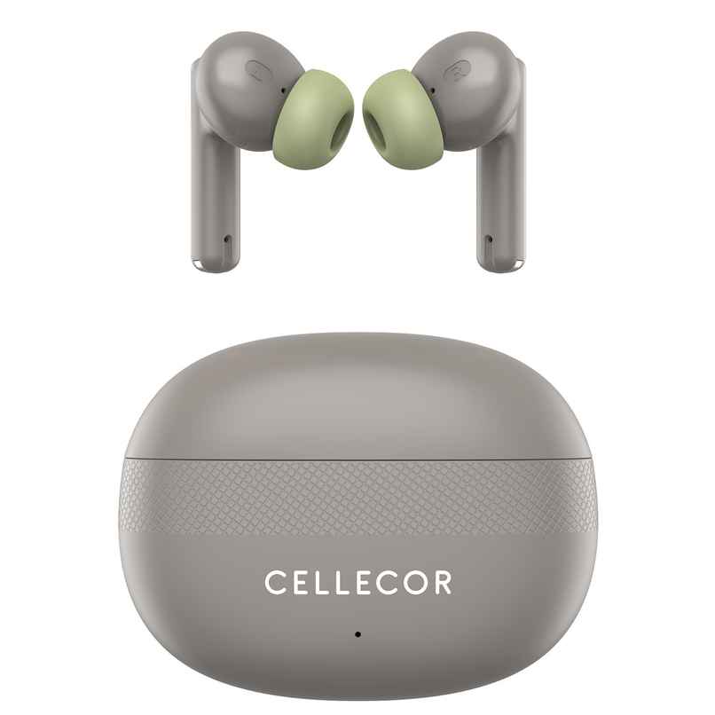 Cellecor Bropods C105 Tune TWS Noise Cancellation 50ms Low Latency Fast Charging - Type-c - Green