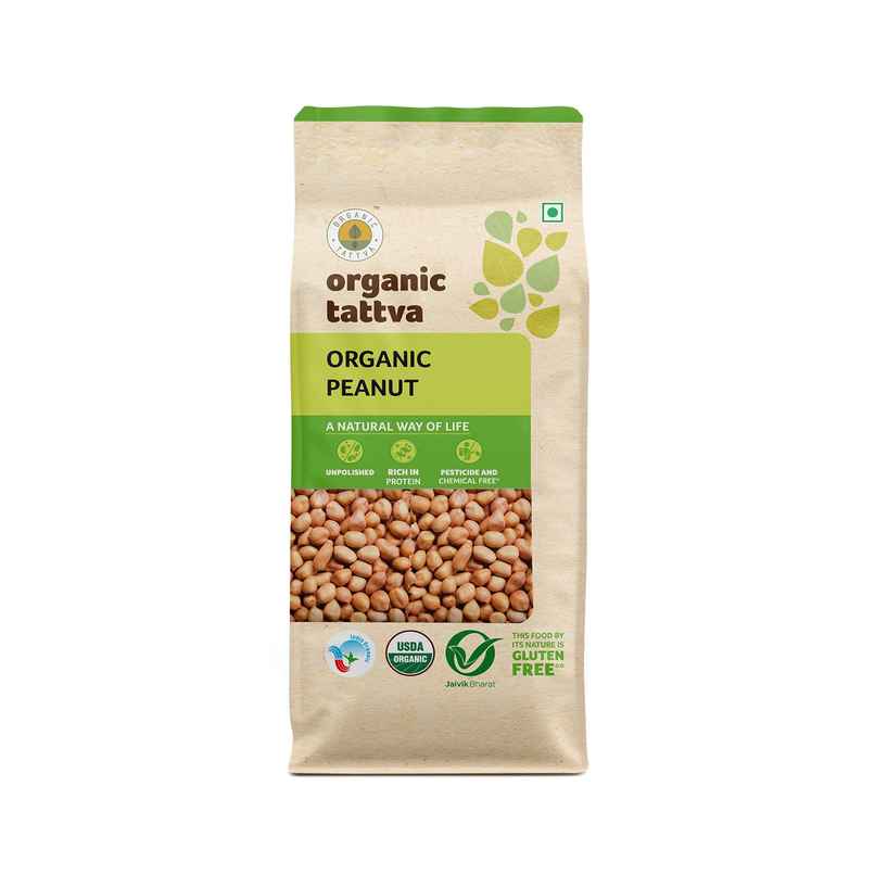 Organic Tattva Peanuts Pouch | Unpolished