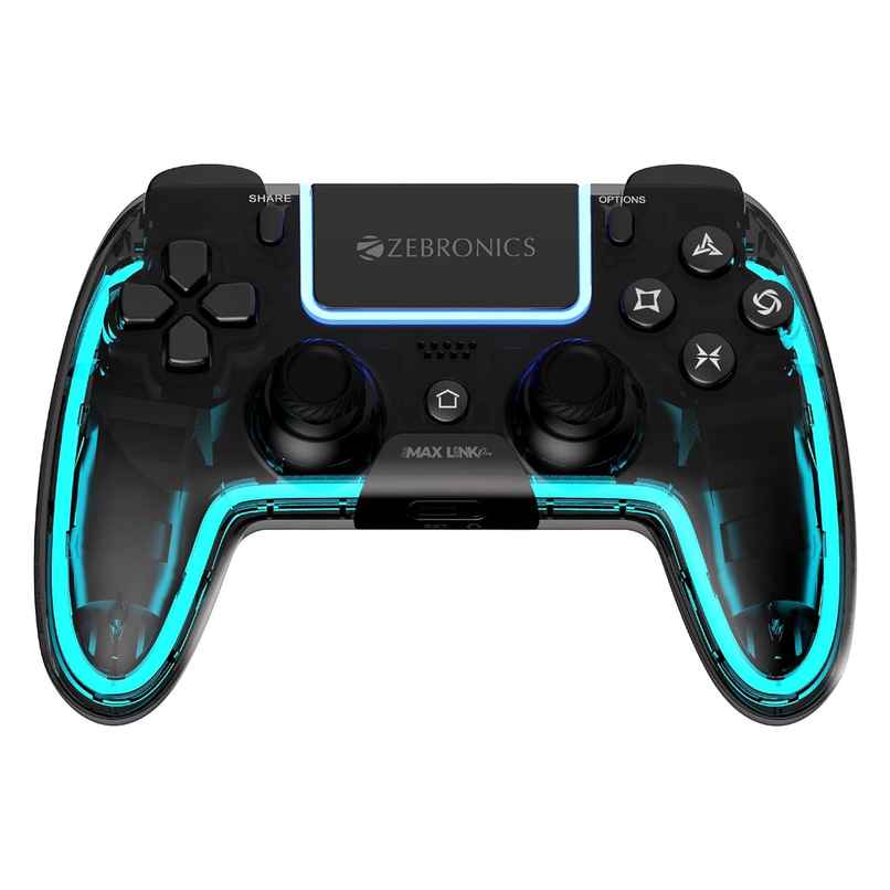 Zebronics Max Link Pro Wireless Controller | Hall Effect | 6 Axis Gyro | Analog Trigger | Touch Pad
