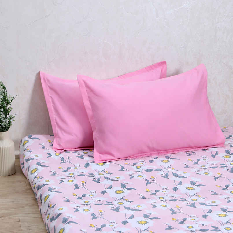 Status Pillow Cover Set Of 2 46 Cm x 69 Cm - Pink