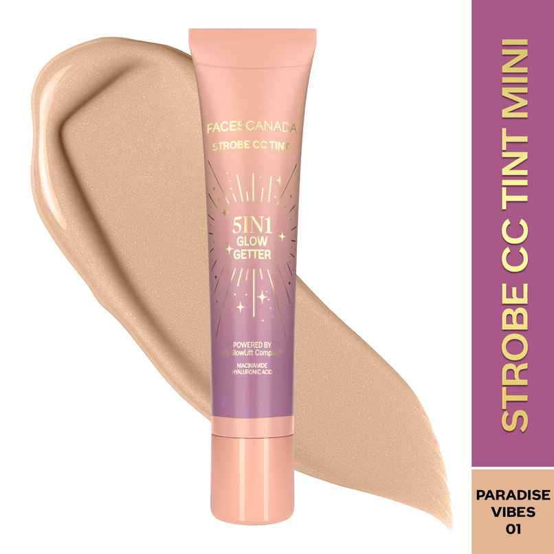 Faces Canada Strobe CC Tint Mini | Paradise Vibes 01 | BB/CC Cream & Highlighter