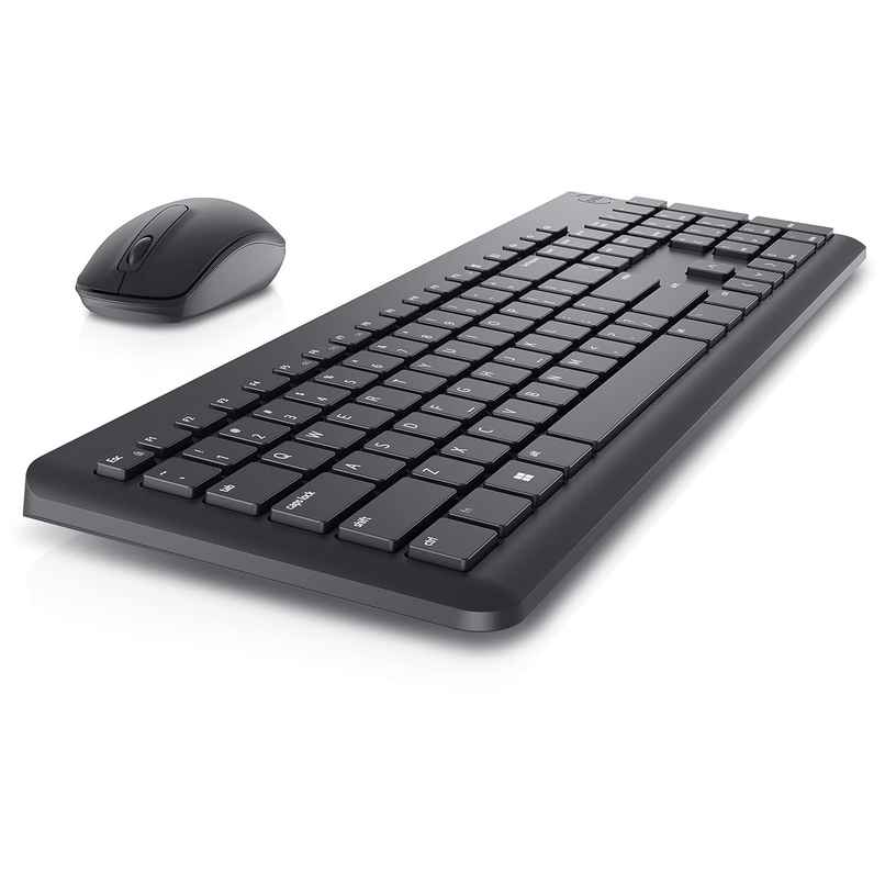 Dell KM3322W Wireless USB Keyboard and Mouse Combo, Anti-Fade & Spill-Resistant Keys, up to 36 Month Battery Life, 3Y Advance Exchange Warranty - Black