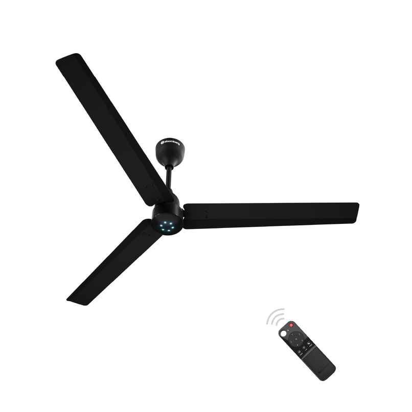 Atomberg Renesa BLDC Ceiling Fan,1400mm,Remote Control,BEE 5 Star,LED Indicators,Midnight Black
