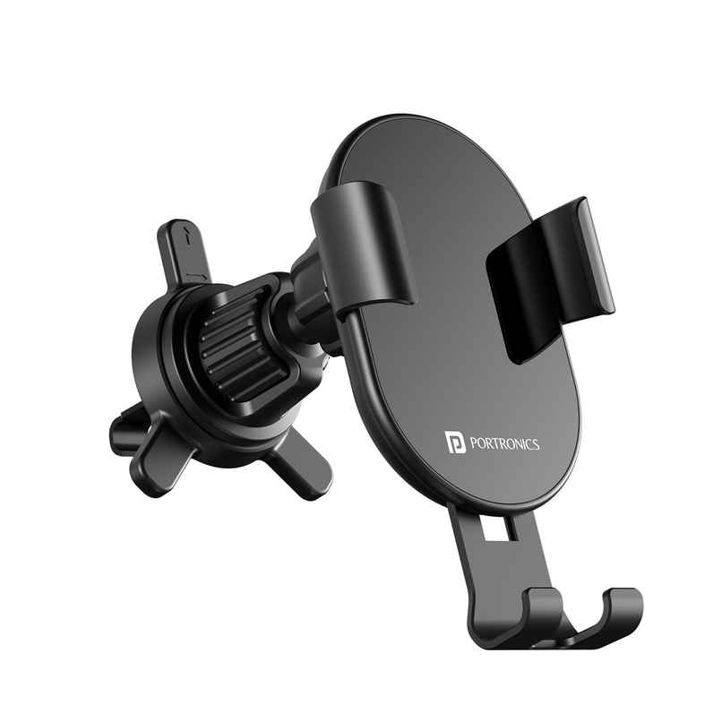 Portronics Charge Clamp 4 Wireless Car Charger with 15 Watts Fast Charging(Black)