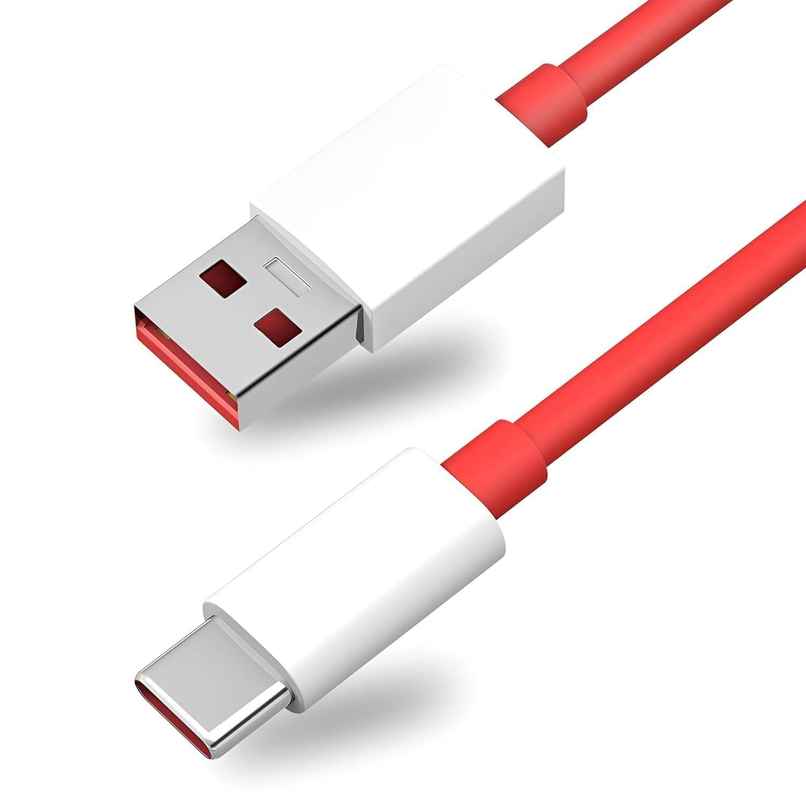 Ailkin Dash|Wrap USB to C Cable for Oneplus |1M| Red