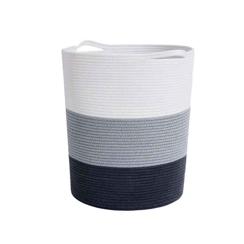PrettyKrafts Jute Rope Basket | Organizer for Laundry, Gifts & Planters - White, Grey & Black PrettyKrafts Jute Rope Basket | Organizer for Laundry, Gifts & Planters - White, Grey & Black
