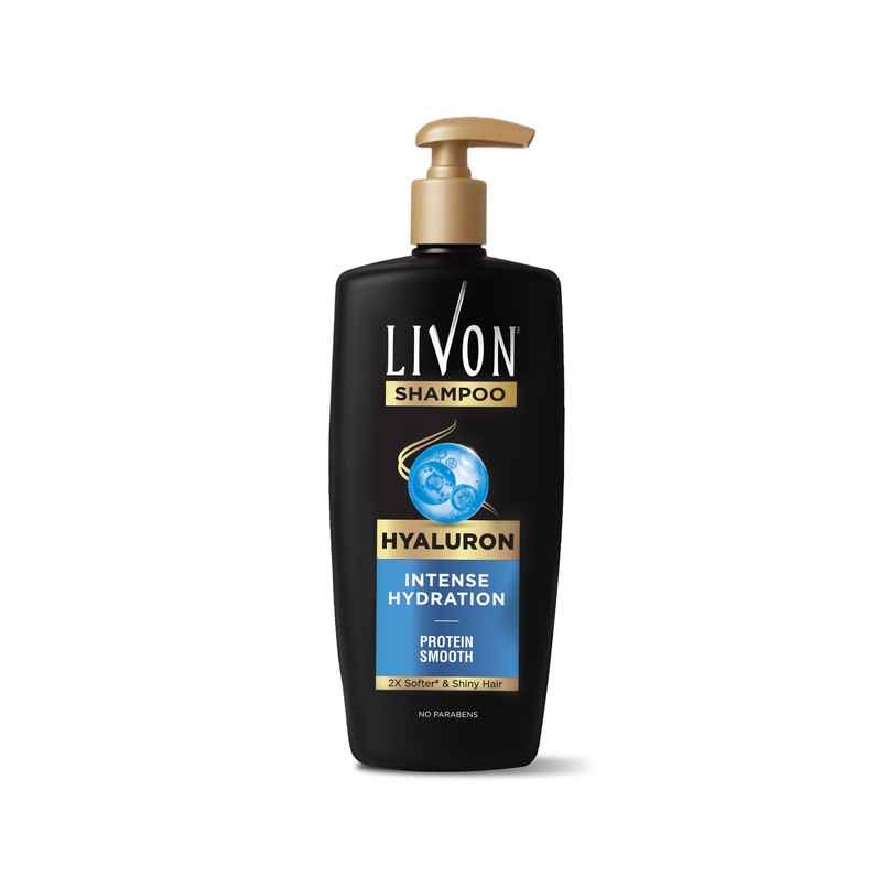 Livon Hyaluron Shampoo for Women & Men | Hydrates Dry & Dull Hair|2x Soft & Shiny Hair|No Parabens