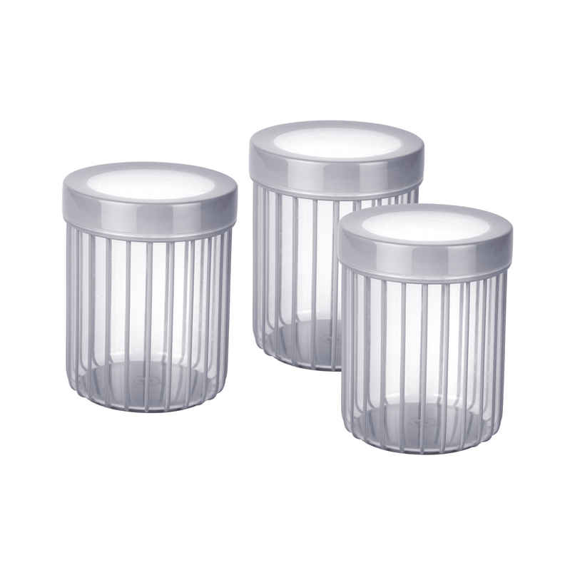 Joyo Better Home Linea Container 780 ml (3 Pcs Set)- Grey