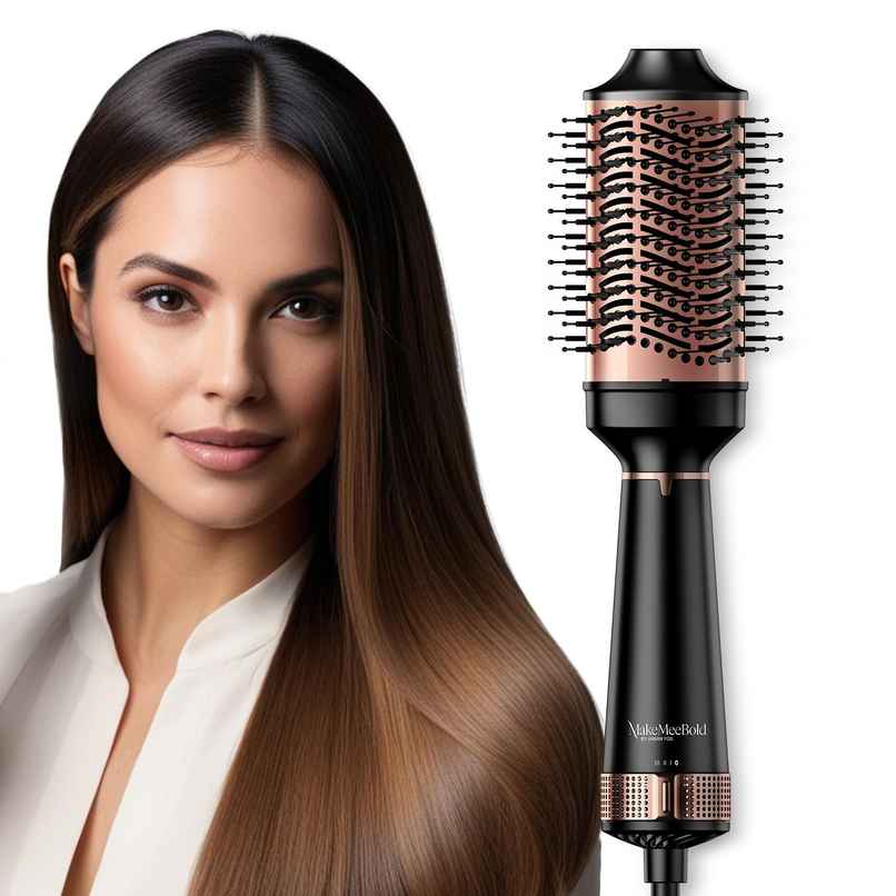 Urban Yog Makemeebold Hot Air Brush | 2-In-1 Dryer & Straightener With 3 Temps