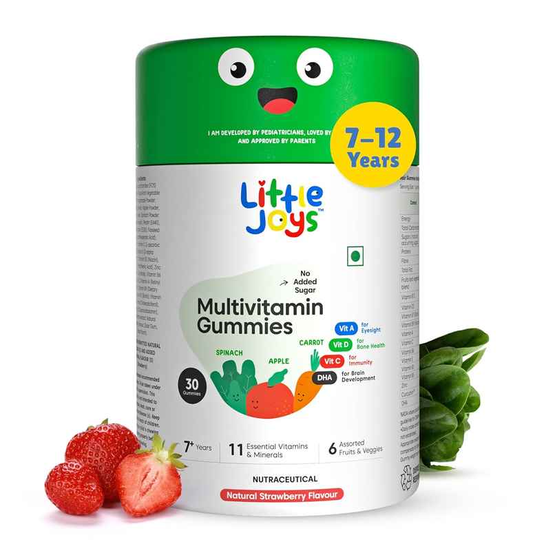 Little Joys Multivitamin Gummies (7-12 Years) - Strawberry Flavour