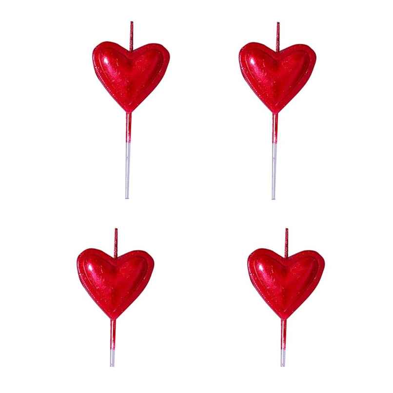 Heart Shape Stick Candles | Birthday Cake Decoration | Party Candles | Valentine | Propcon