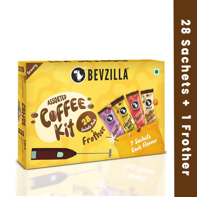 Bevzilla Cafe Coffee kit with Frother