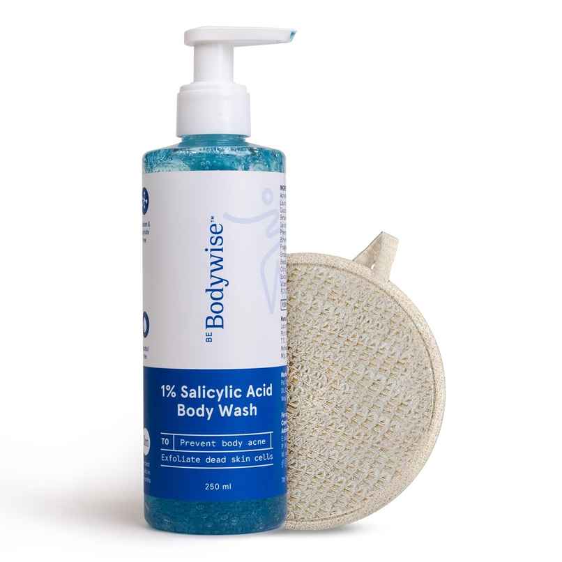 Be Bodywise 1% Salicylic Acid Body Wash & Loofah