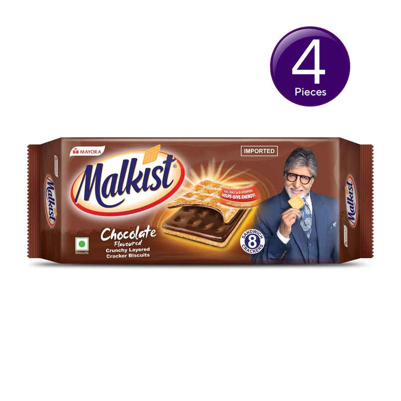 Malkist Double Chocolatey Chocolate Flavoured Crackers | Trans Fat-free Combo 
