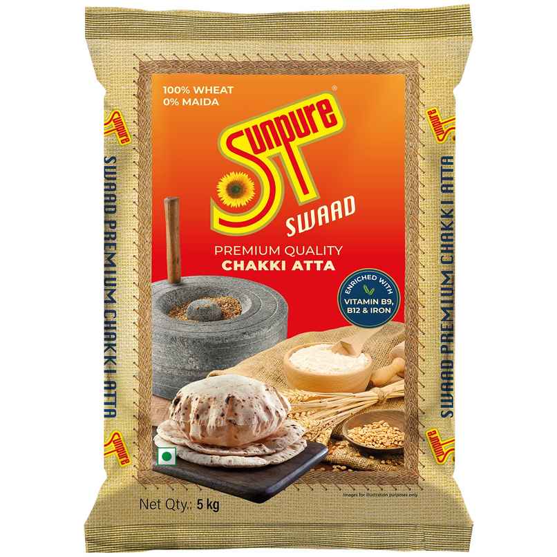 Sunpure Swaad Chakki Atta | Truly Premium Wheat Flour