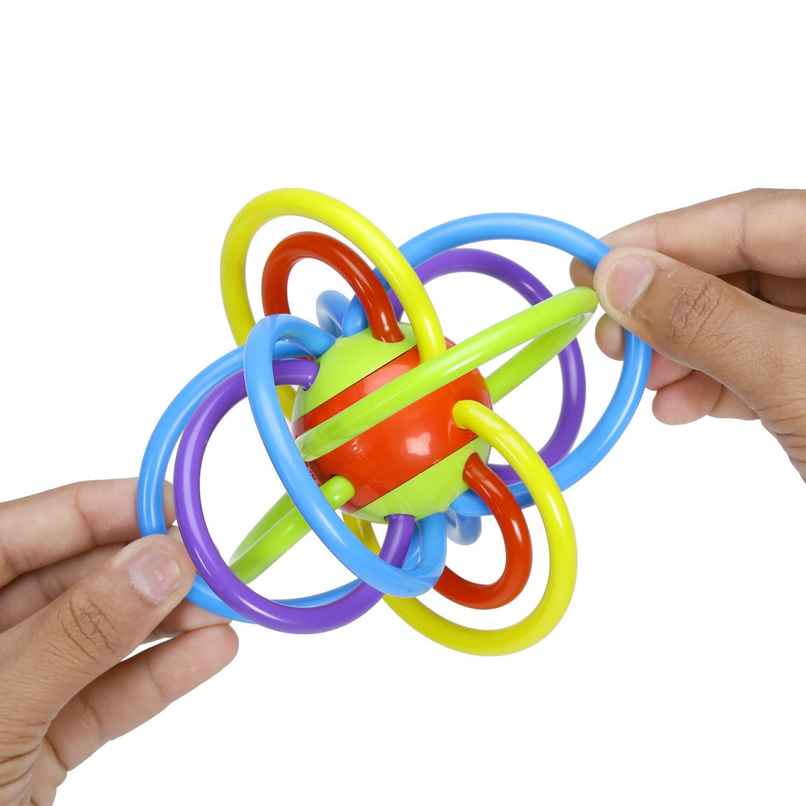 Webby Sensory Baby Teether Tube Ball Loopi Toy for New Borns