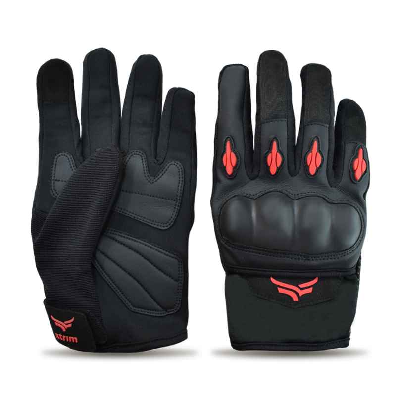 Xtrim Bike Riding Gloves (Black & Red, Large)