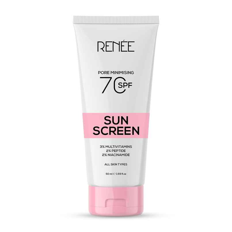 RENEE Pore Minimising Sunscreen SPF 70 With 2% Niacinamide, 2% Peptide & 3% Multivitamins
