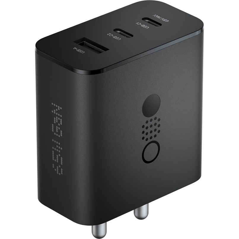 CMF by Nothing 65 W Gan 3 A Multiport Mobile Adaptor - Dark Grey