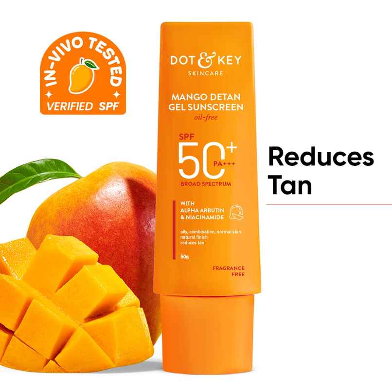 Dot & Key Mango DETAN Gel Sunscreen SPF 50+ PA+++