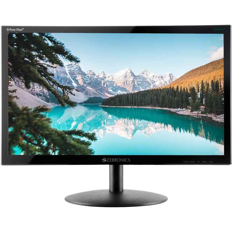 Zebronics Zeb-V19Hd 18.5 Inch (46.99 Cm) Led Monitor with Supporting Hdmi, Vga Input, Hd 1366 X 768 Pixels, 16.7M Colors, Glossy Panel, Slim Design & Wall Mountable - Black