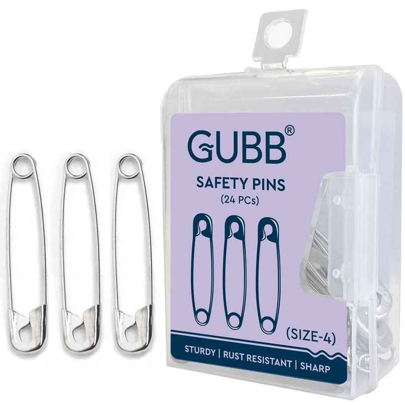 GUBB Safety Pin | Size 4 | Pack Of 24 GUBB Safety Pin | Size 4 | Pack Of 24