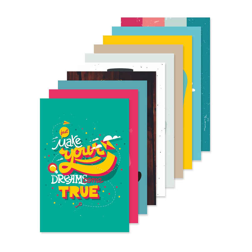 Paper Plane Design Wall Posters For Office Decor | Set of 10 | Size | 12 Inch x 18 Inch | D7