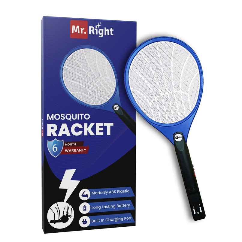 Mr. Right Rechargeable Mosquito Racket | Long Lasting Rechargeable Battery
