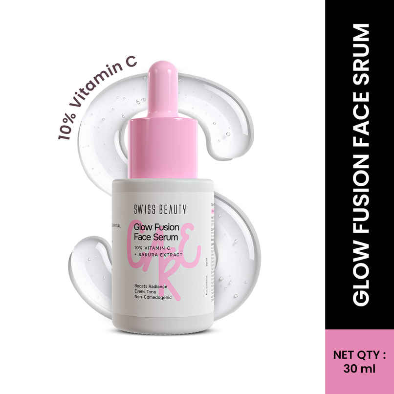 Swiss Beauty Care Glow Fusion Face Serum | Bright & Glow | 10% Vitamin C & Sakura Extract