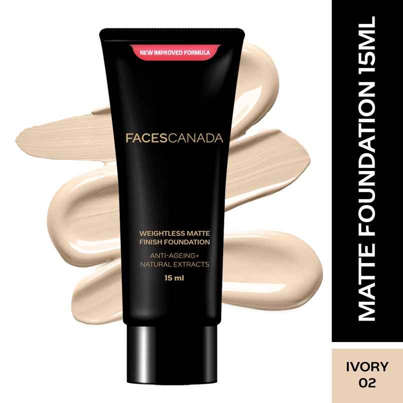 Faces Canada Weightless Matte Finish Foundation | Ivory 01