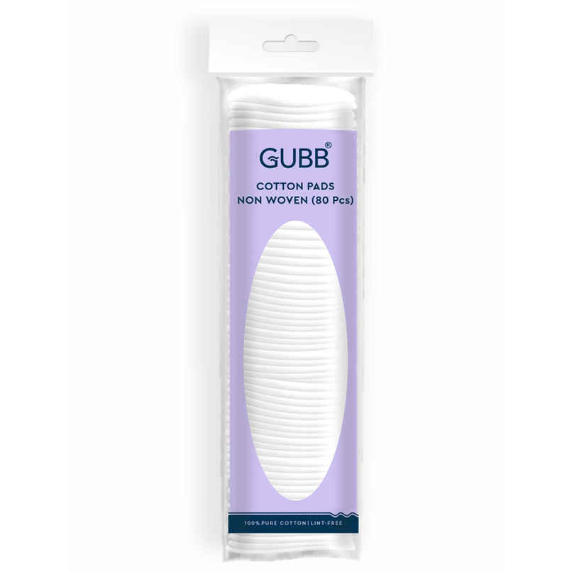 GUBB Cotton Pads | Non Woven | Pack Of 80 GUBB Cotton Pads | Non Woven | Pack Of 80