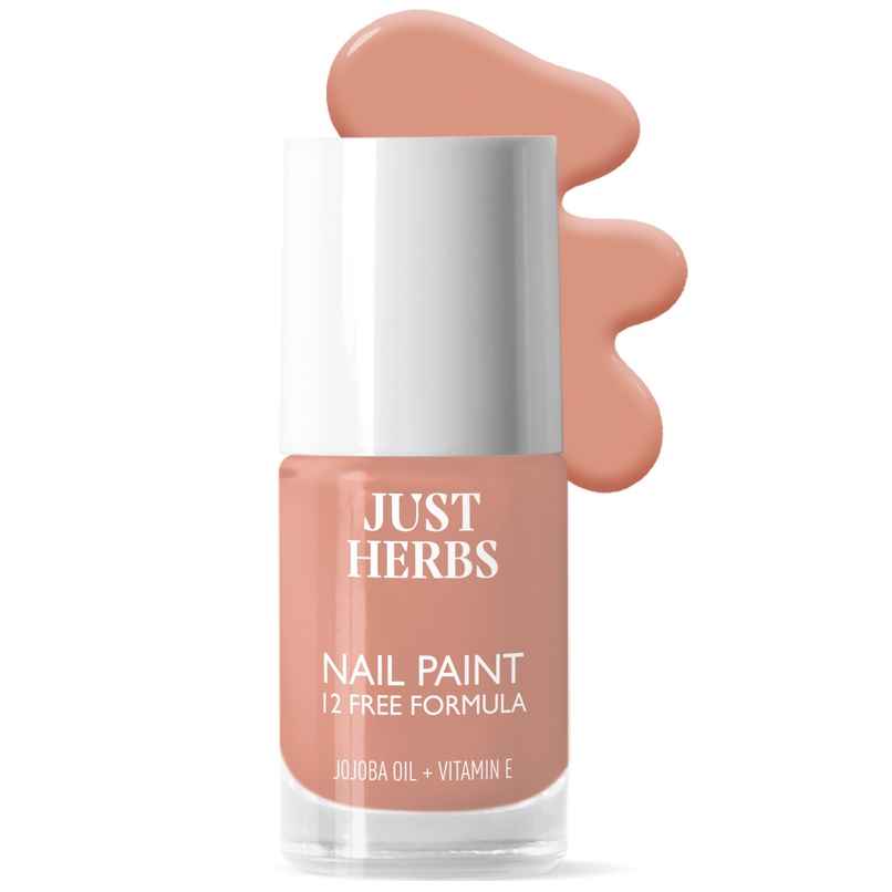 Just Herbs 12 Free Nail Paint-Nude Elegance-16 | Long-Lasting Shine