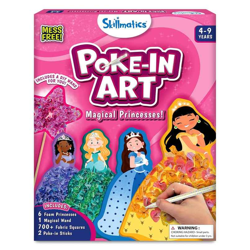 Skillmatics Poke In Art Craft Kit - Magical Princesses