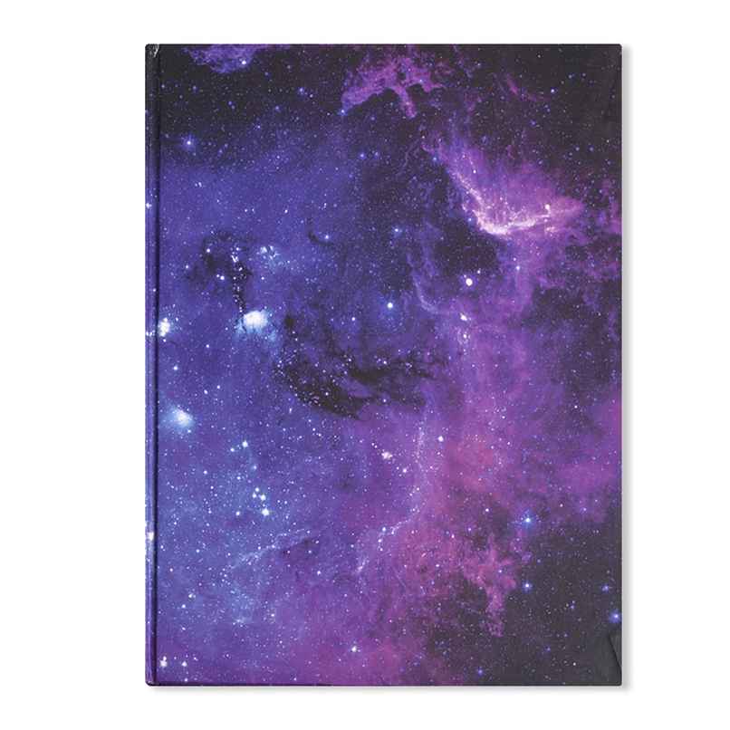Papboo Hardboundnotebook Diary, (22 X 17.5 Cm, 80 Gsm, 140 Single Ruled Pages - Galaxy
