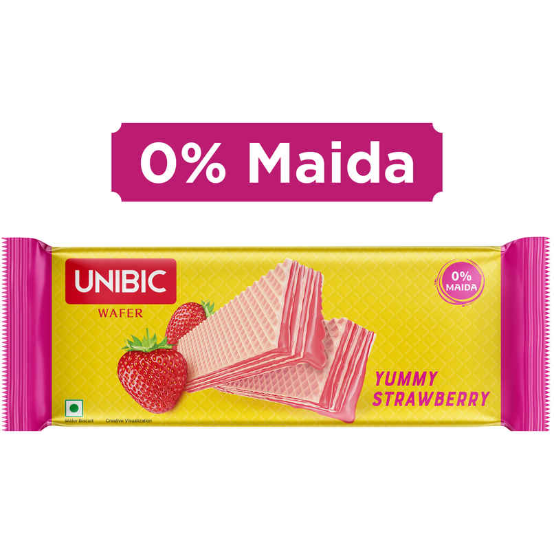 UNIBIC Cookies Wafer Yummy Strawberry