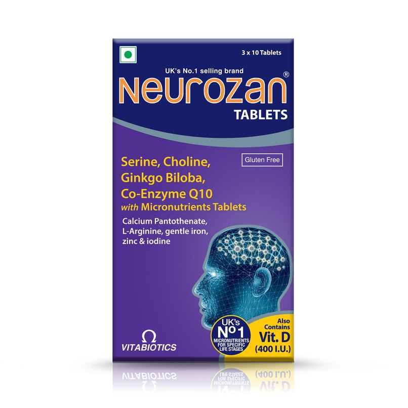 Neurozan Tablets With Ginkgo Biloba Support Brain Health