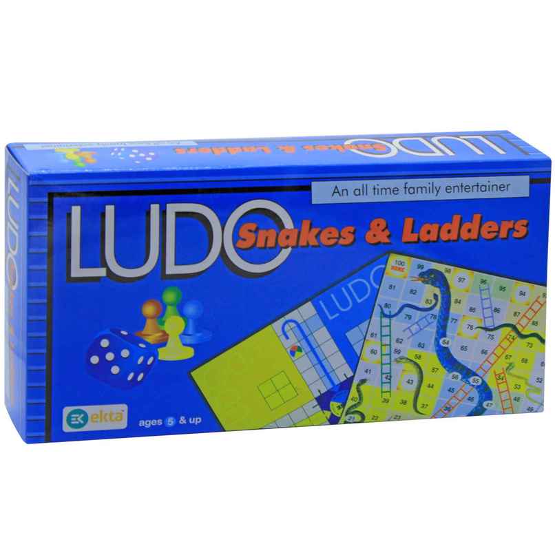 Ekta Royal Ludo & Snakes Junior Board Game, Classic Strategy Game for All Ages Ekta Royal Ludo & Snakes Junior Board Game, Classic Strategy Game for All Ages
