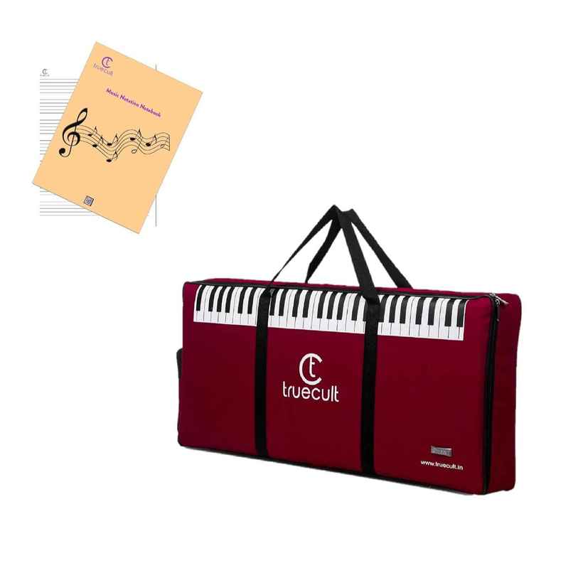 True Cult Nylon Portable Red Keyboard Cover For 61-Keys | Yamaha Or Casio Keyboard True Cult Nylon Portable Red Keyboard Cover For 61-Keys | Yamaha Or Casio Keyboard