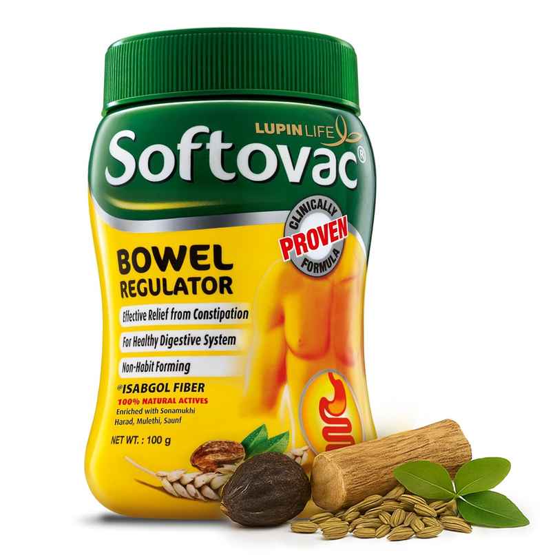Softovac Isabgol Psyllium Husk Natural Bowel Regulator for Adults Softovac Isabgol Psyllium Husk Natural Bowel Regulator for Adults