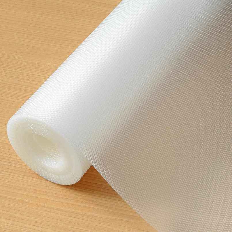 Senego Anti Slip Mat | 1.5 m | Shelf Liner Mat for Kitchen/Cupboard/Drawers | 45 cm x 1.5 m | White | EVA, BPA Free