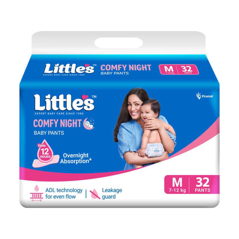 Littles Baby Diapers Pants | Comfy Nights | 7-12 kg | M Littles Baby Diapers Pants | Comfy Nights | 7-12 kg | M