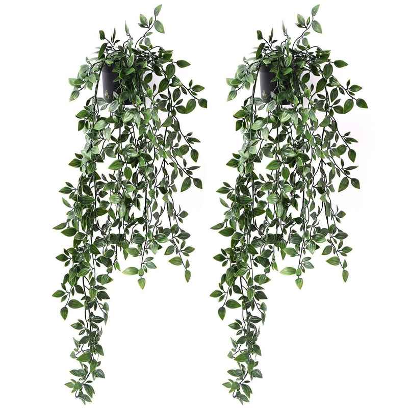 TIED RIBBONS Hanging Artificial Plant with Pot TIED RIBBONS Hanging Artificial Plant with Pot