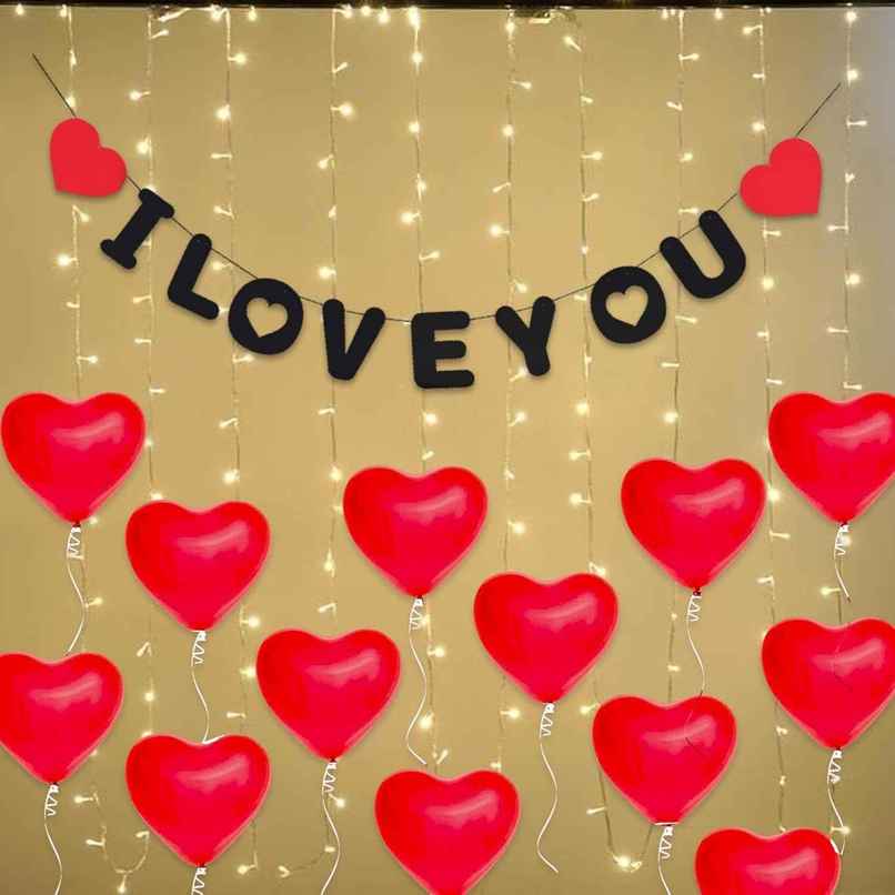 Red Heart Balloon I Love You Decoration Kit | Special You
