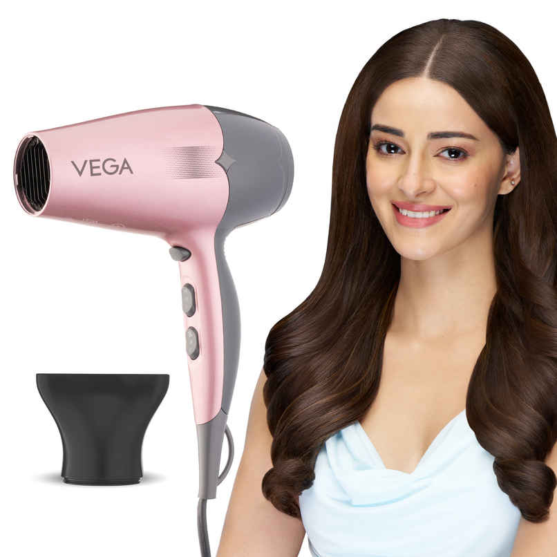 Vega Go Pro 2100W Professional Hair Dryer with 2 Speed & 3 Temperature Settings (VHDH-25)