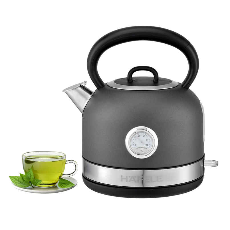 Hafele Dome Plus 2200W, 240V Electric Stainless Steel Kettle (1.7L, Grey)
