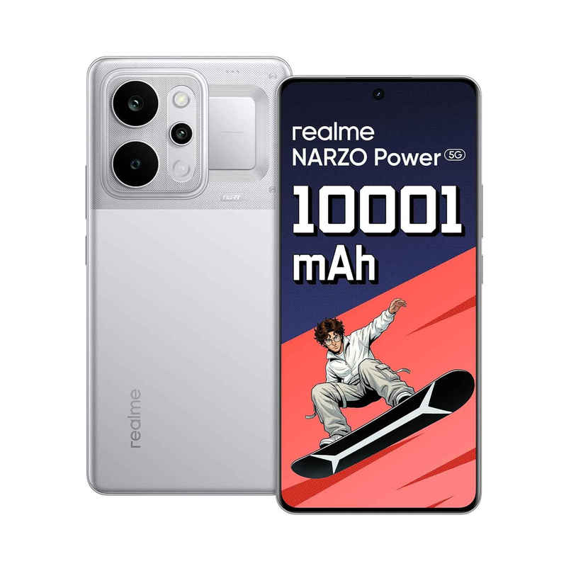 Realme Narzo Power 8GB RAM, 256 GB Storage, Titan Silver Realme Narzo Power 8GB RAM, 256 GB Storage, Titan Silver