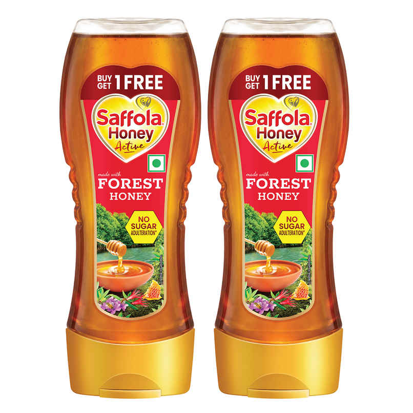 Saffola Honey Active, Made with Forest Honey, Pure Honey, No sugar adulteration